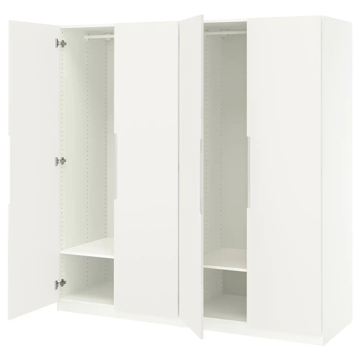 PAX / TONSTAD Wardrobe combination - white/off-white 200x60x201 cm