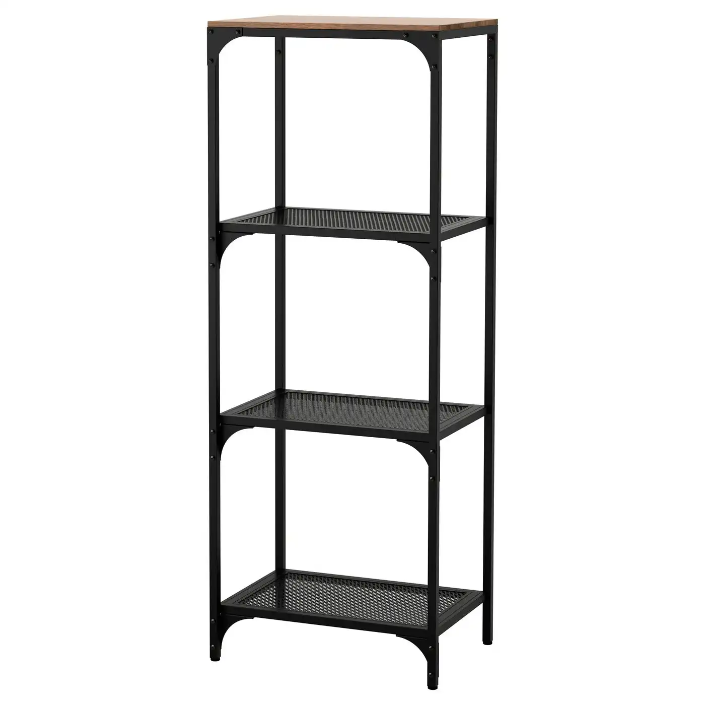 FJÄLLBO Shelving unit - black 51x136 cm