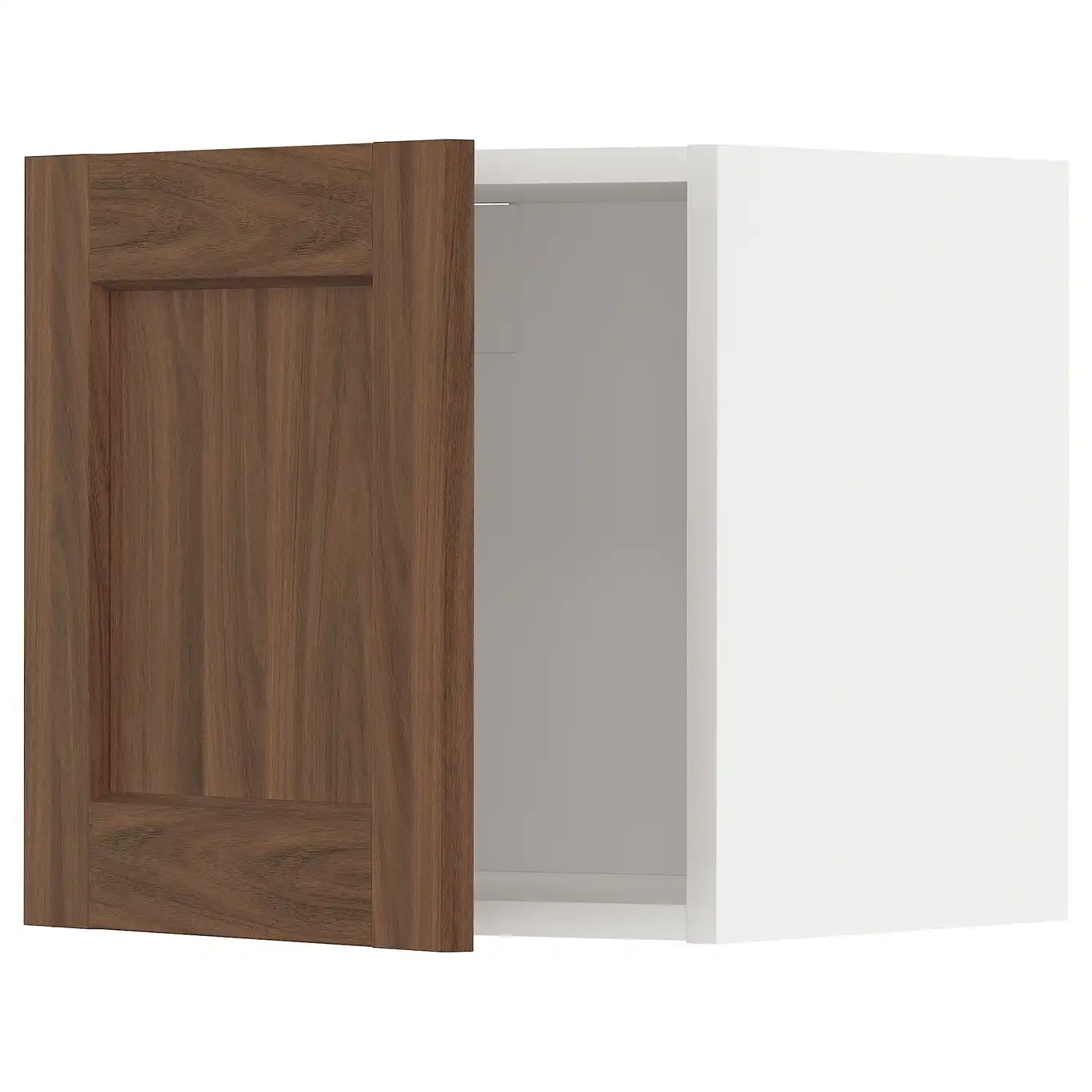 METOD Wall cabinet - white Enköping/brown walnut effect 40x40 cm