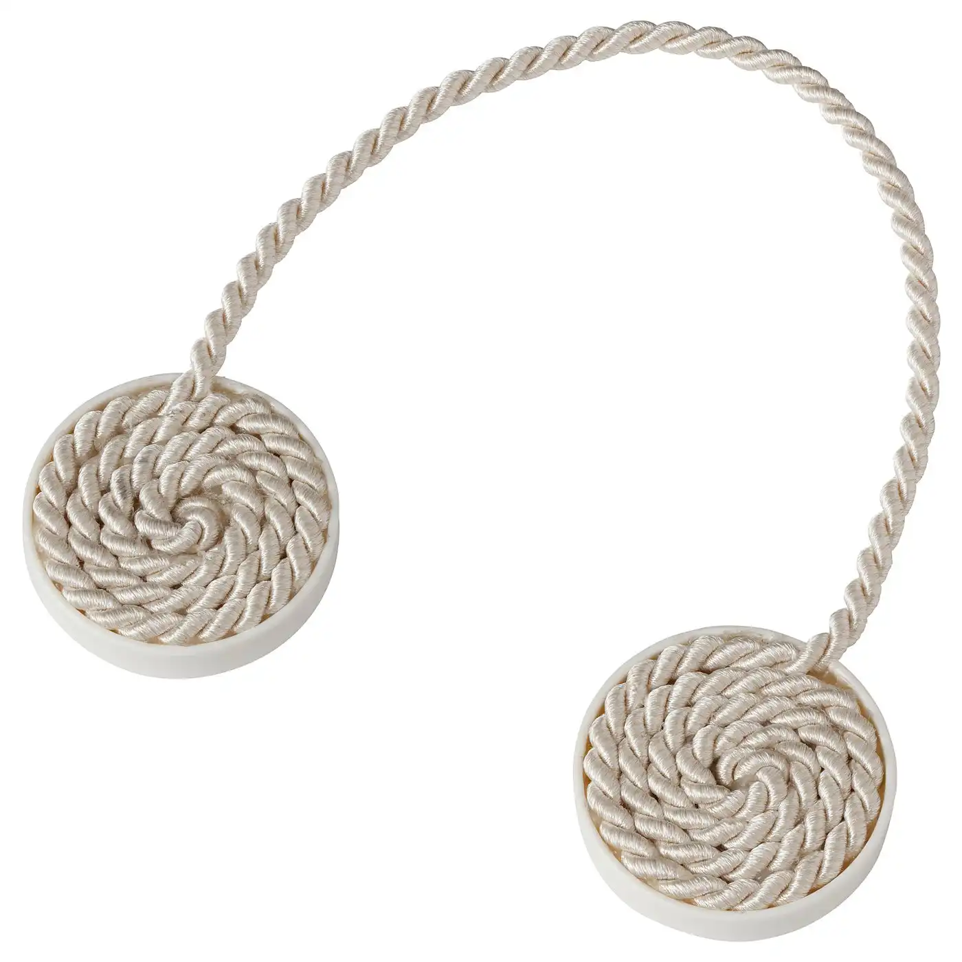 FÖNSTERBOMAL Magnetic curtain tie-back - beige