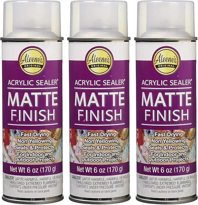 Aleene's Spray 6 oz. 3 Pack Acrylic Sealer, Clear-Matte 3 Count