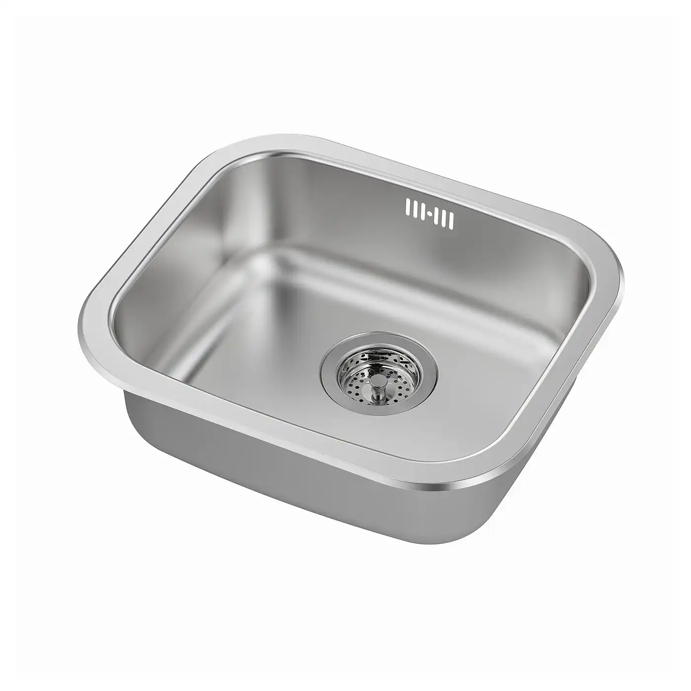FYNDIG Inset sink, 1 bowl - stainless steel 46x40 cm