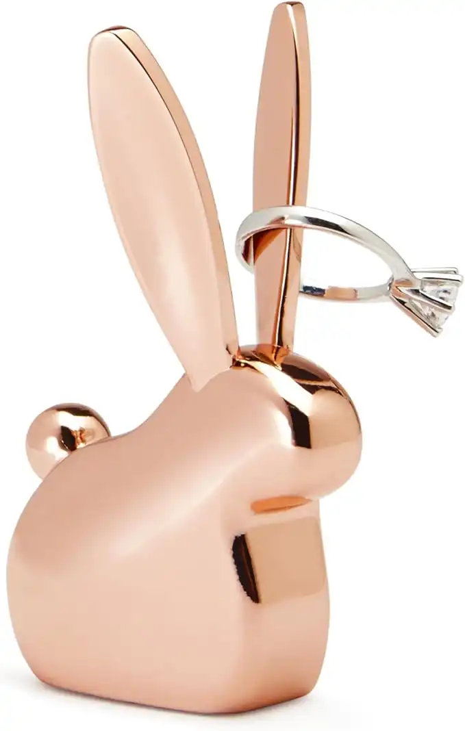 Umbra Anigram Bunny Ring Holder for Jewelry, Copper