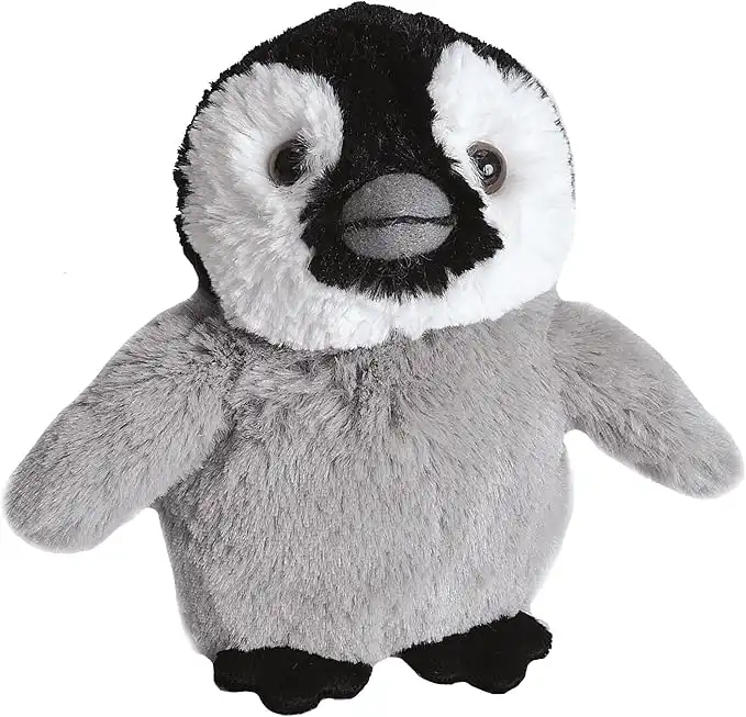 Wild Republic 15252 Hug'ems Plüschtier, Kuscheltier, Baby Pinguin 18cm
