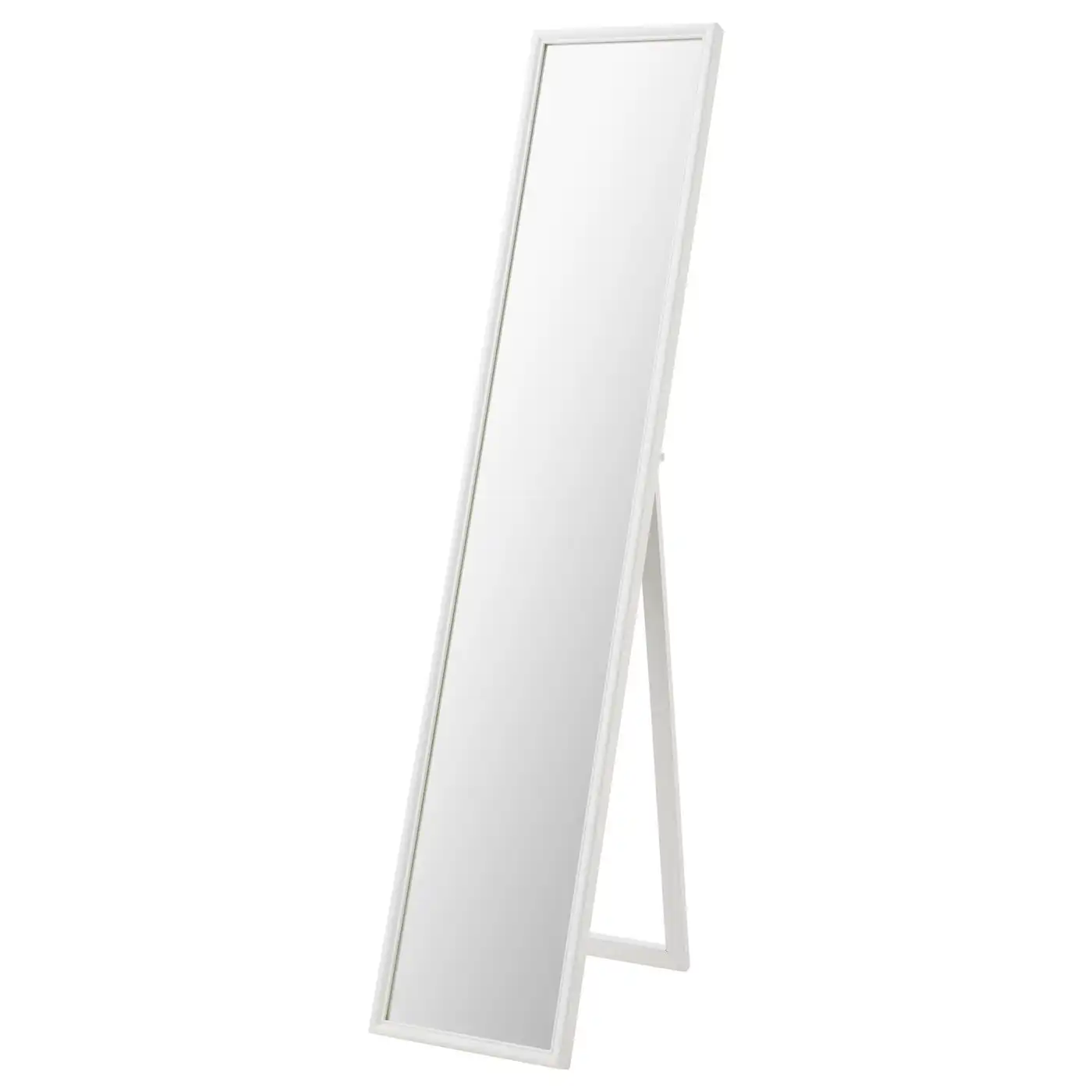 FLAKNAN Standing mirror - white 30x150 cm