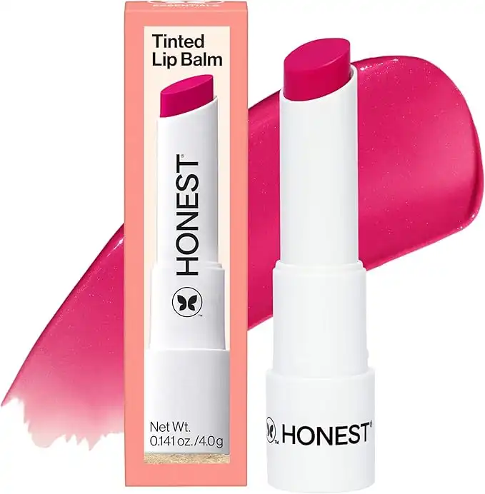 Honest Beauty Tinted Lip Balm | Antioxidant-rich Acai Extracts + Avocado Oil | EWG Certified, Vegan, Cruelty Free | Dragon Fruit