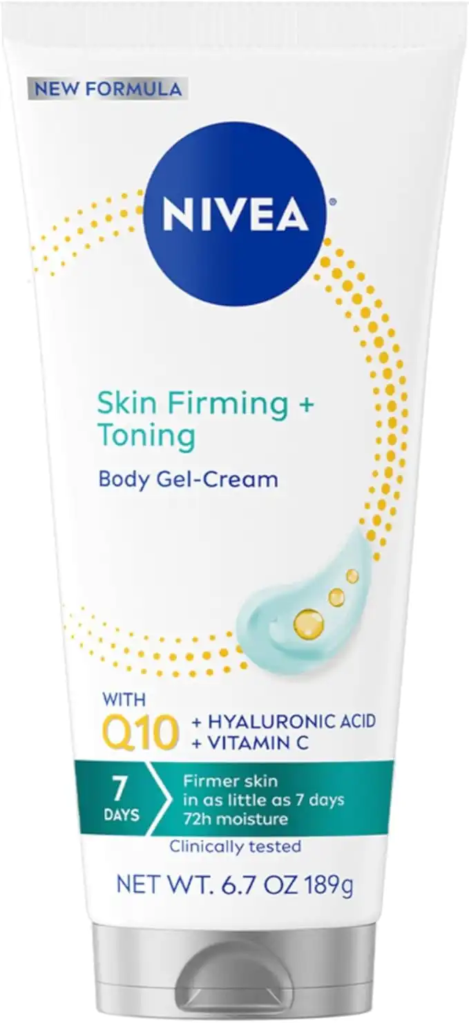 NIVEA Skin Firming & Toning Body Gel-Cream - With Q10 For Normal Skin - Truly Yours , 6.7 oz. Tube