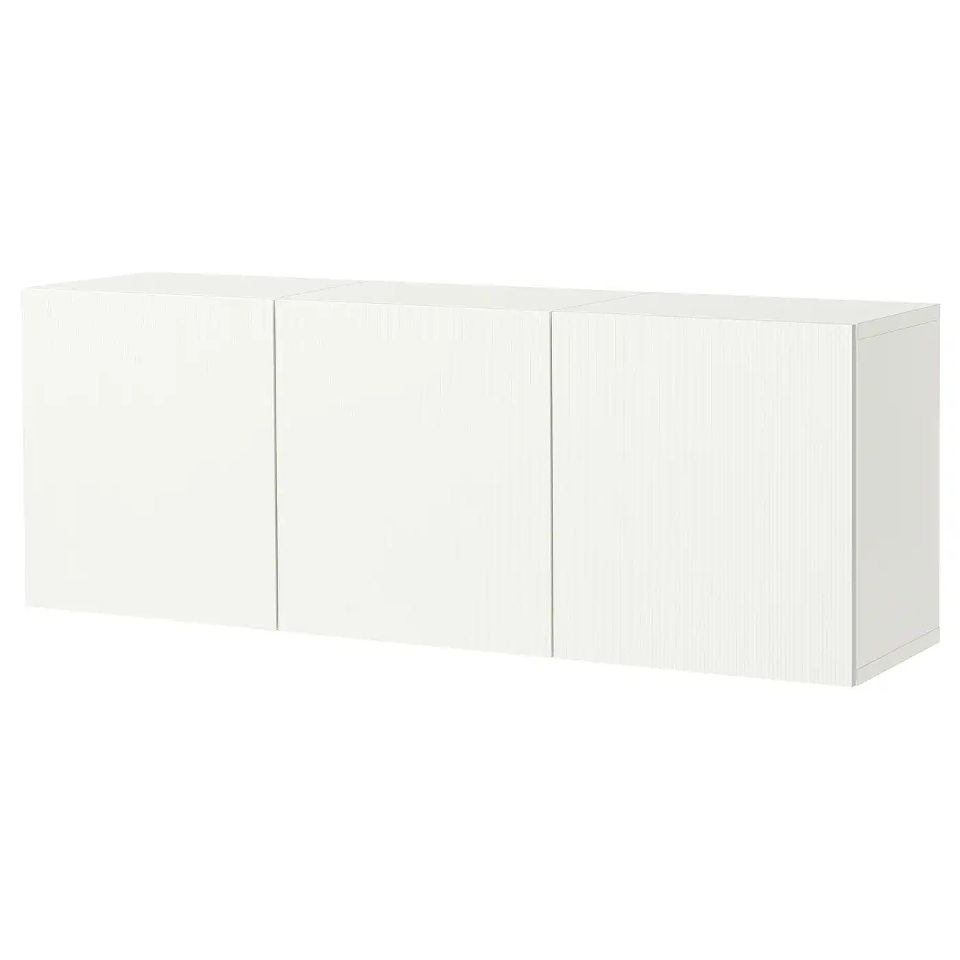 BESTÅ Wall-mounted cabinet combination - white/Förvaltare white 180x42x64 cm