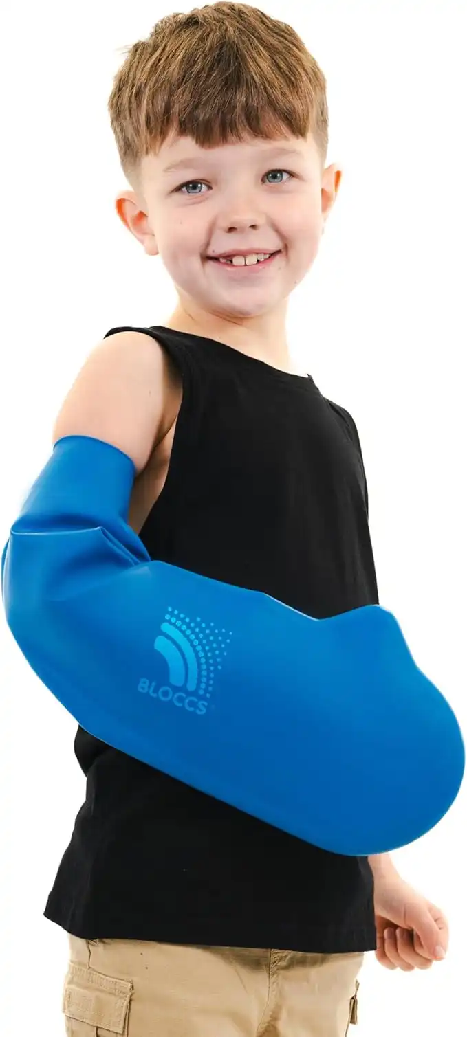 Bloccs Waterproof Cover for Plaster Cast Arm, Swim, Shower & Bathe. Watertight Protector - #CA79-M - Child Arm (Medium)