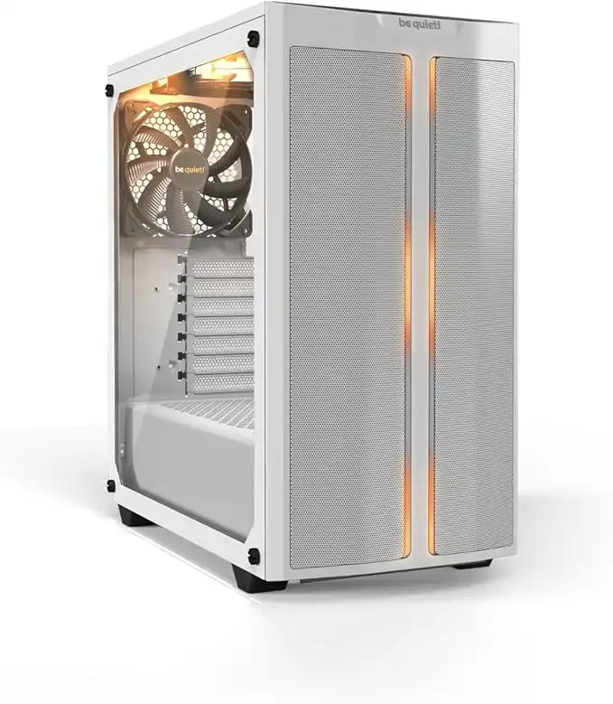 Be Quiet Pure Base 500DX White, Mid Tower ATX case, ARGB, 3 pre-installed Pure Wings 2, tempered glass window