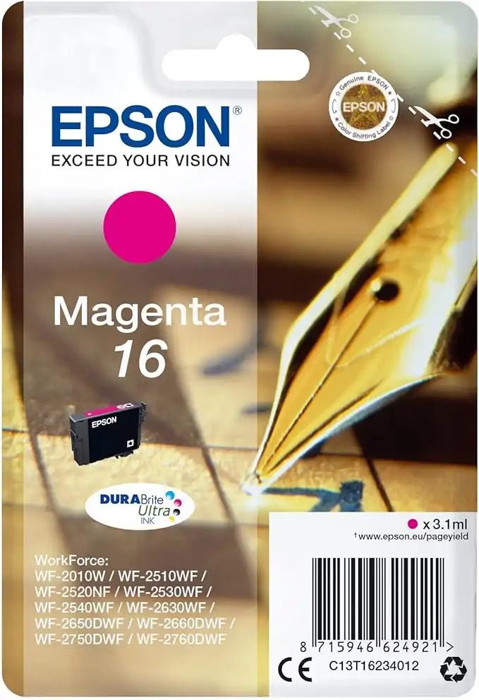 Epson ink cartridge magenta DURABrite Ultra T 162 T 1623