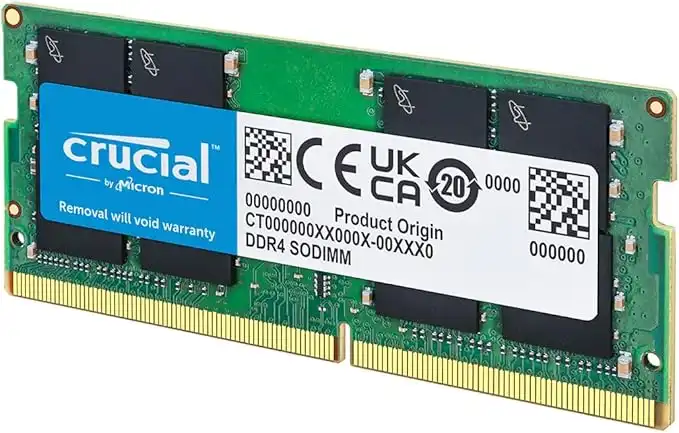 Crucial RAM 8GB DDR4 3200MHz CL22 (or 2933MHz or 2666MHz) Portable Memory CT8G4SFRA32A