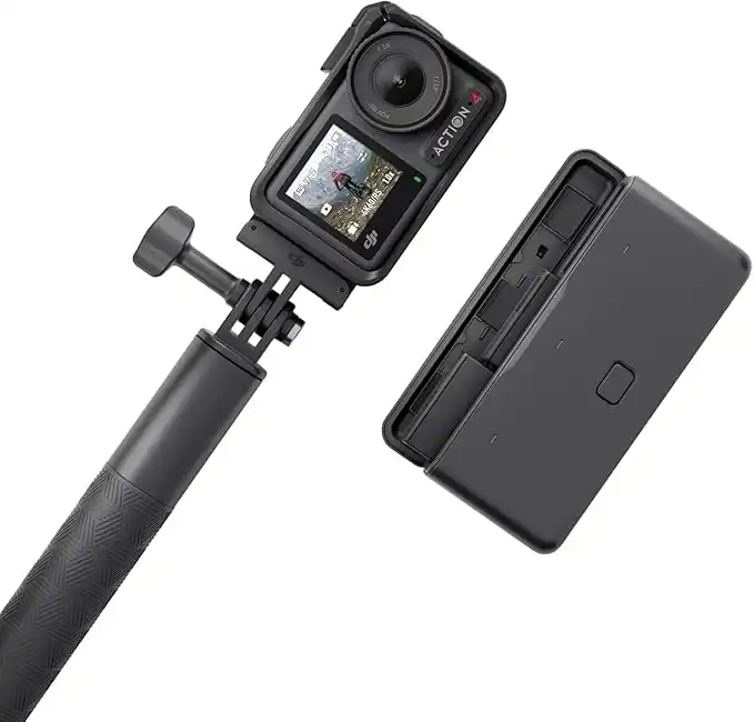 DJI Osmo Action 4 Adventure Combo - 4K/120fps Waterproof Camera with 1/1.3-Inch Sensor, 10-bit & D-Log M Color Performance, 155° Wide FOV, 3 Extra Batteries, UAE Version with Official Warranty Support