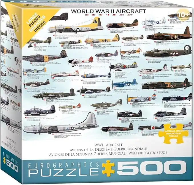 EuroGraphics World War II Aircraft Puzzle, 500-Piece