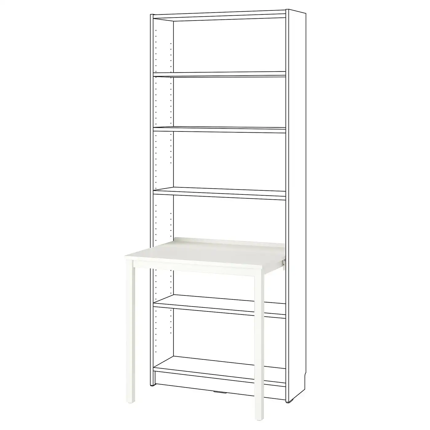 BILLY Desk - white 76x60 cm