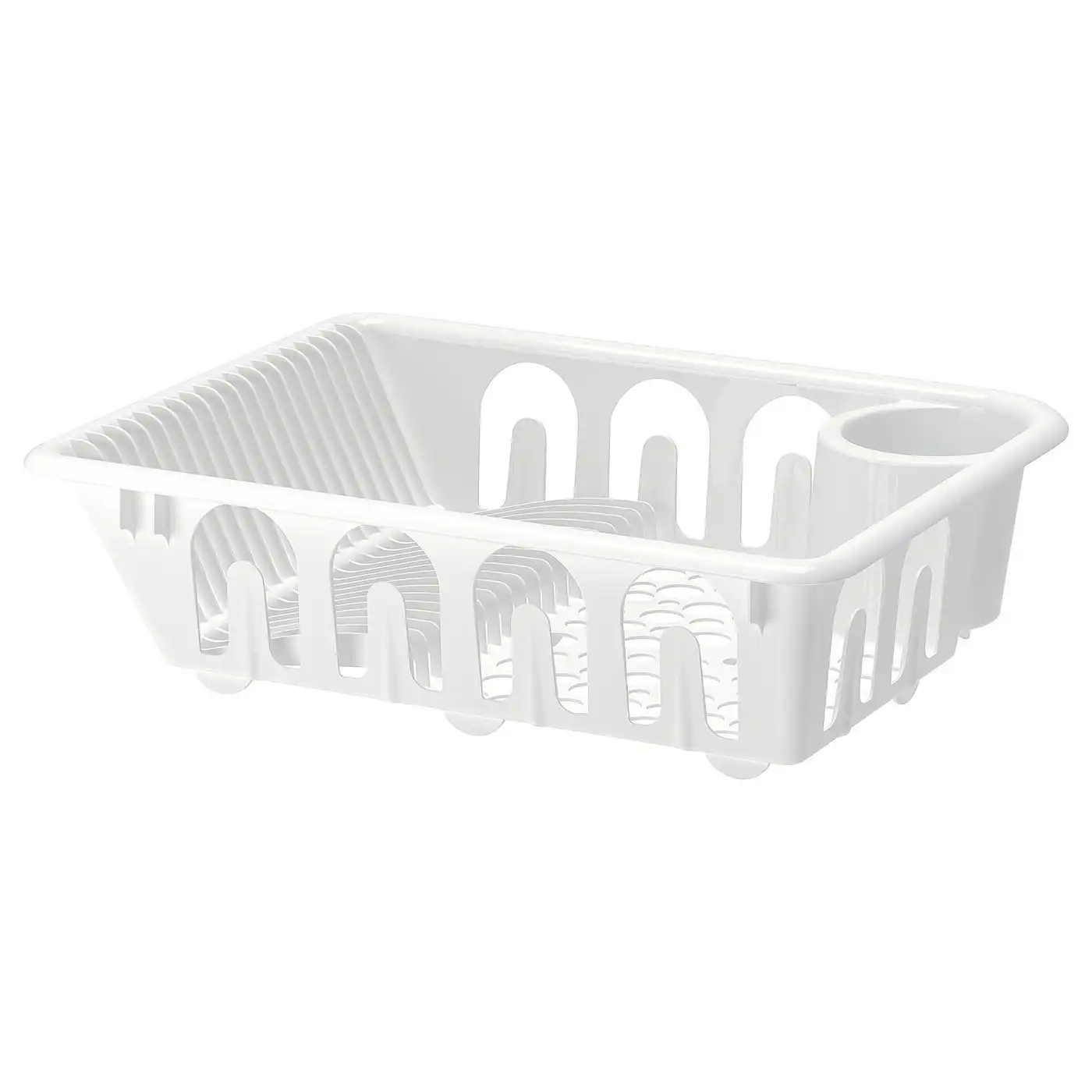 FLUNDRA Dish drainer - white