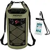 Piscifun Dry Bag, Waterproof Floating Backpack 10L/20L/30L/40L with Waterproof Phone Case for Boating, Kayaking, Fishing