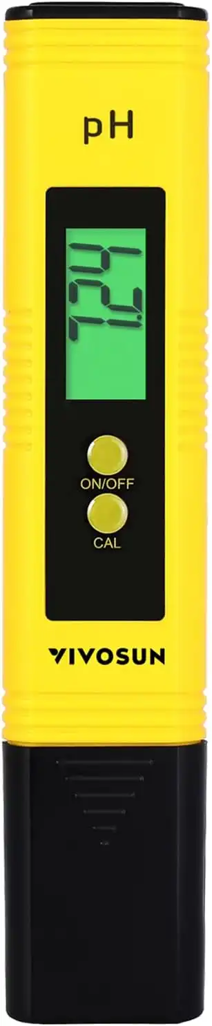 VIVOSUN Digital PH Meter for Water, 0.01ph High Accuracy Pen Type PH Tester for Hydroponics, Household Drinking, Pool and Aquarium