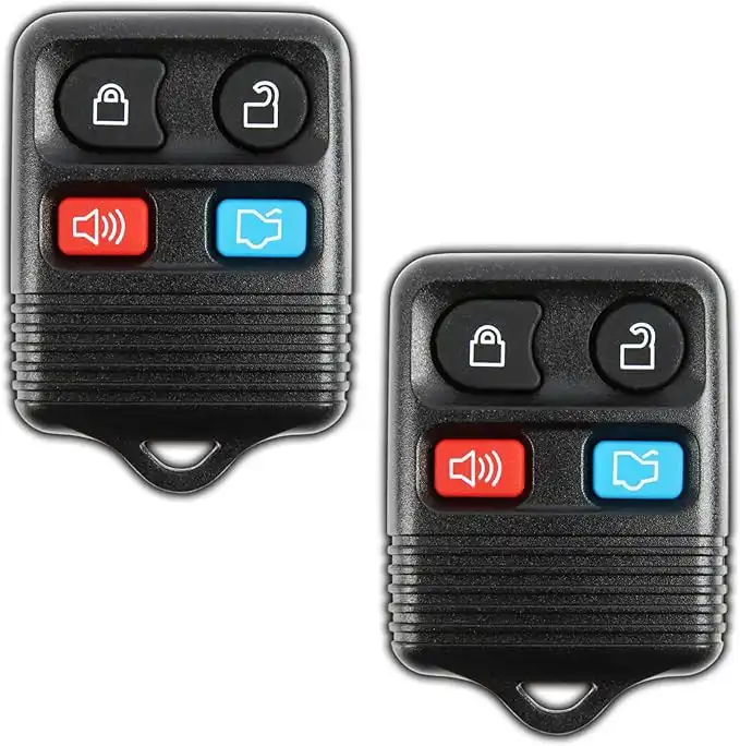 KeylessOption 2 Replacement Keyless Entry Remote Control Key Fob Clicker Transmitter - Black