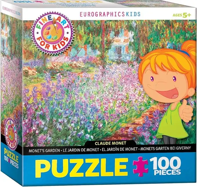 Eurographics - Monet's Garden by Claude Monet 100-Piece Puzzle