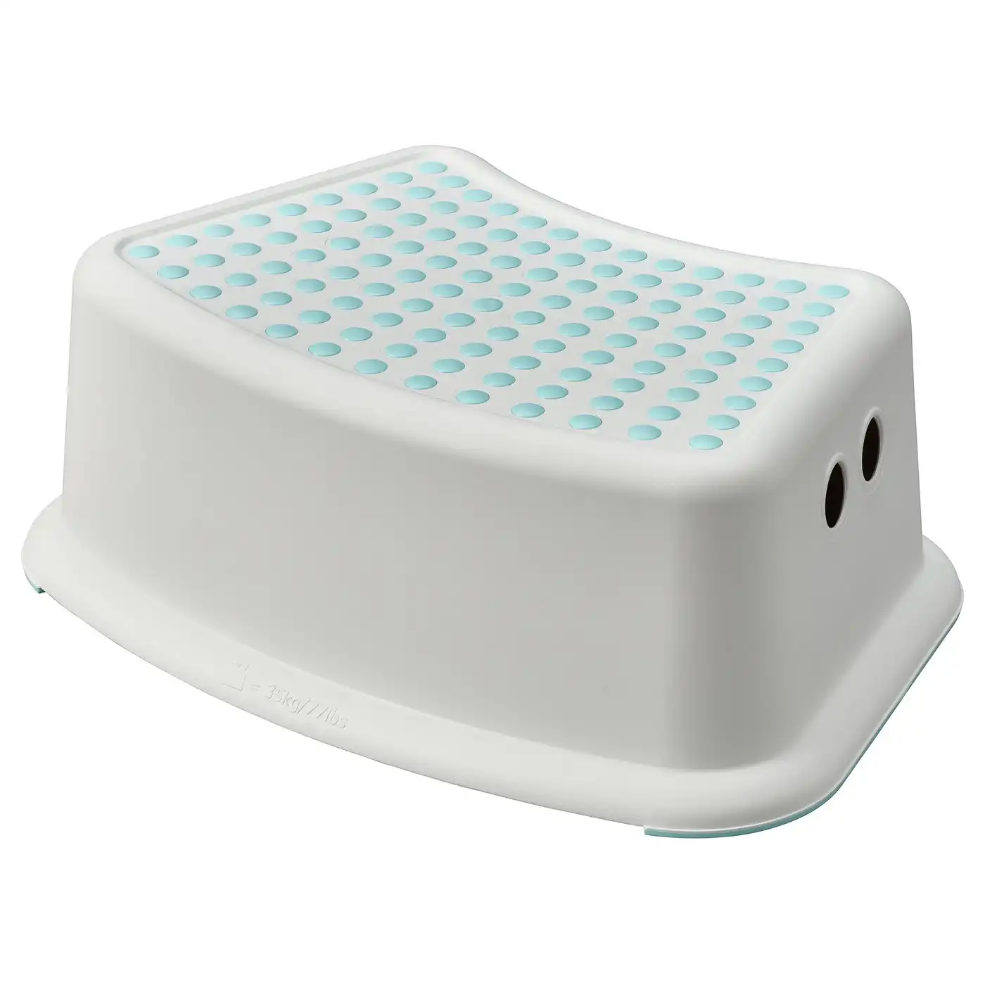 FÖRSIKTIG Children's stool - white/turquoise