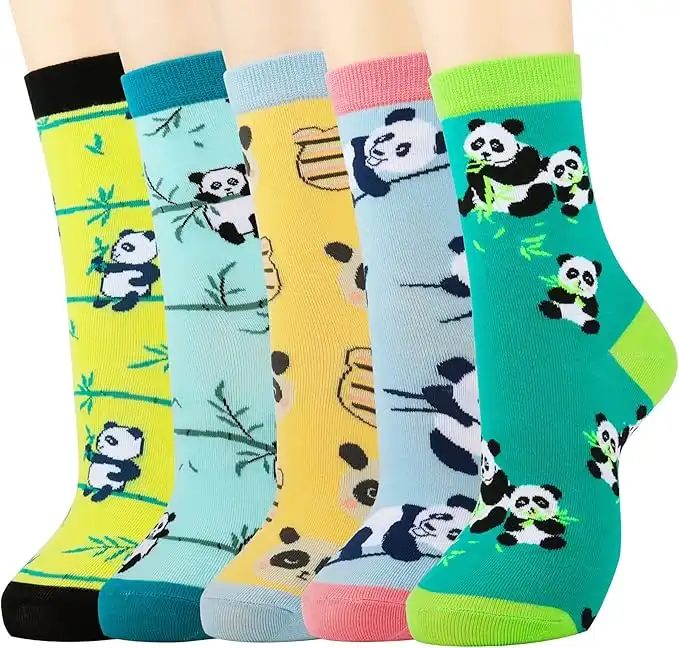 Jeasona Womenâ€™s Cute Panda Socks Cotton Fun Novelty Funky Cool Funny Gifts