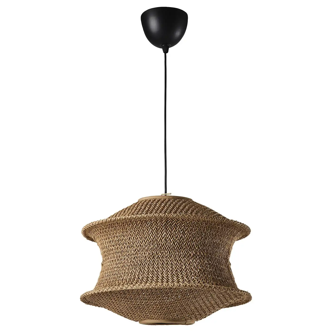 BLÅSTÅNG / HAVSDJUP Pendant lamp - beige/black 45 cm