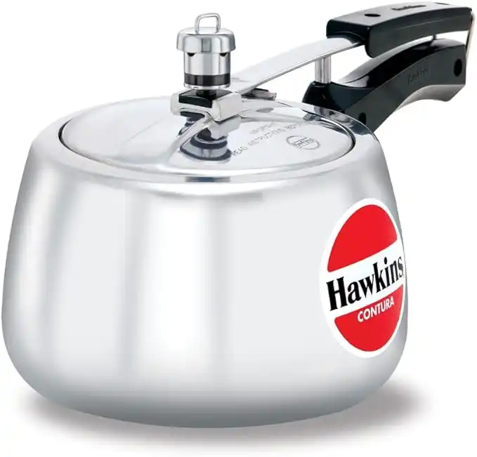 Hawkins Contura 3L Aluminium Inner Lid Pressure Cooker (Silver)