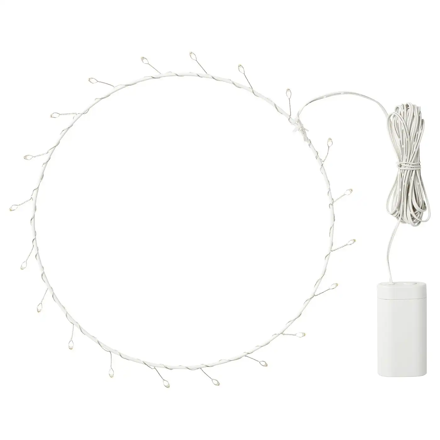 FRÖJDA LED pendant lamp - battery-operated/ring shaped 27 cm
