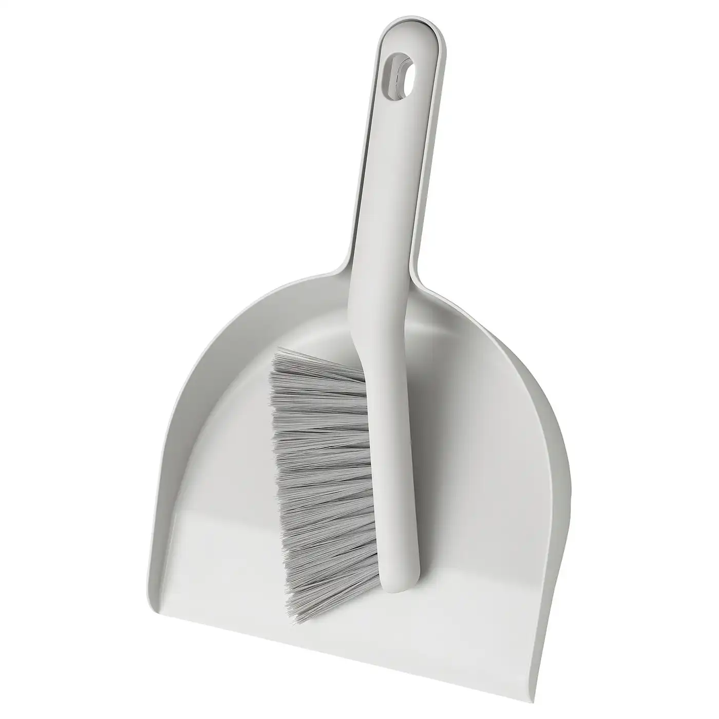 PEPPRIG Dust pan and brush - grey