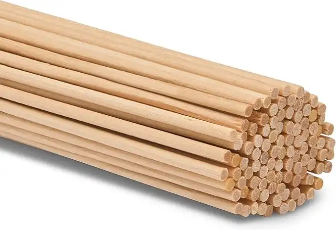 Woodpeckers 1/8 Inch X 12 Wooden Dowel Rods - Unfinished Hardwood Dowels For Crafts & Woodworking (100)