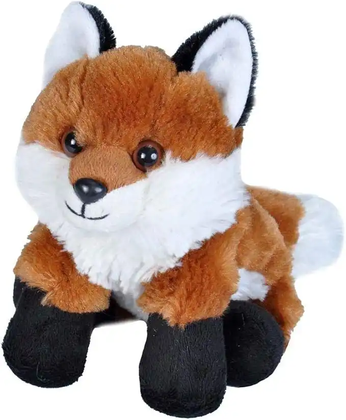 Wild Republic 16268, Red Fox Hug'ems Soft, Gifts for Kids, Cuddly Toy 18cm