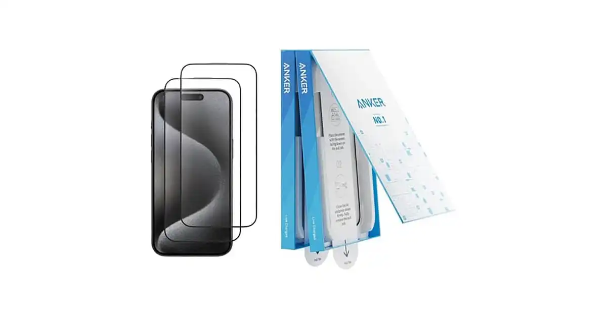 Anker HD Screen Protector Transparent iPhone 16 Pro 2 Pack