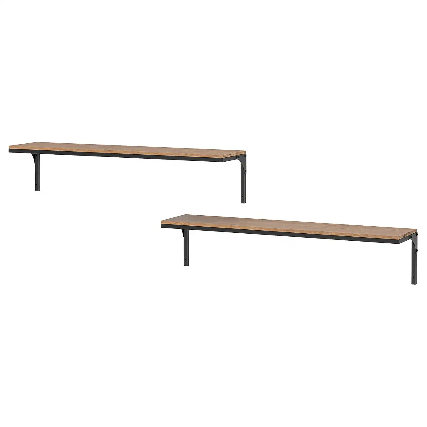 FJÄLLBO Wall shelf combination - black