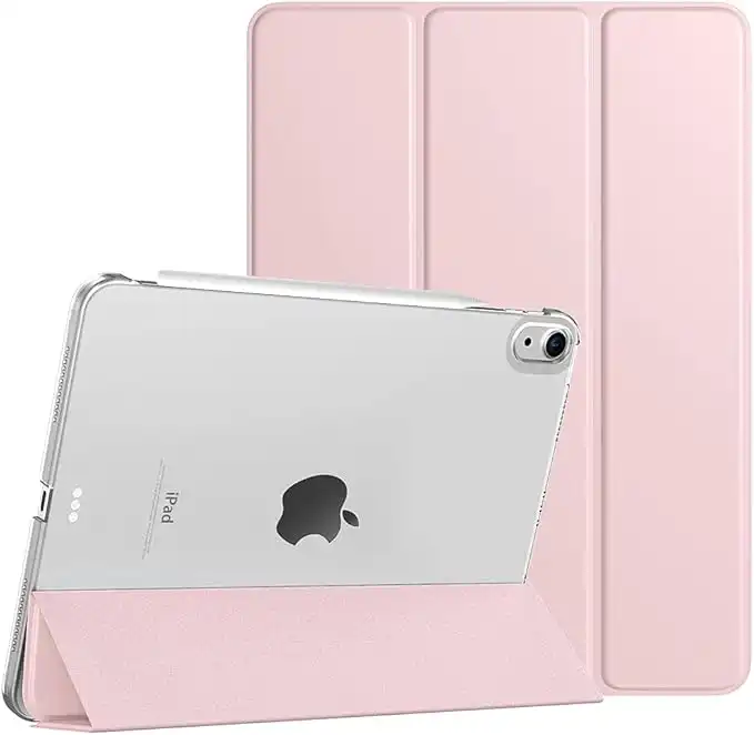 TiMOVO Case for New iPad Air 5th/4th Generation 2022/2020 10.9 inch, iPad Air 5/4 Case, [Support 2nd Gen iPencil Charging] Slim Stand Protective Cover with Auto Wake/Sleep - Light Pink