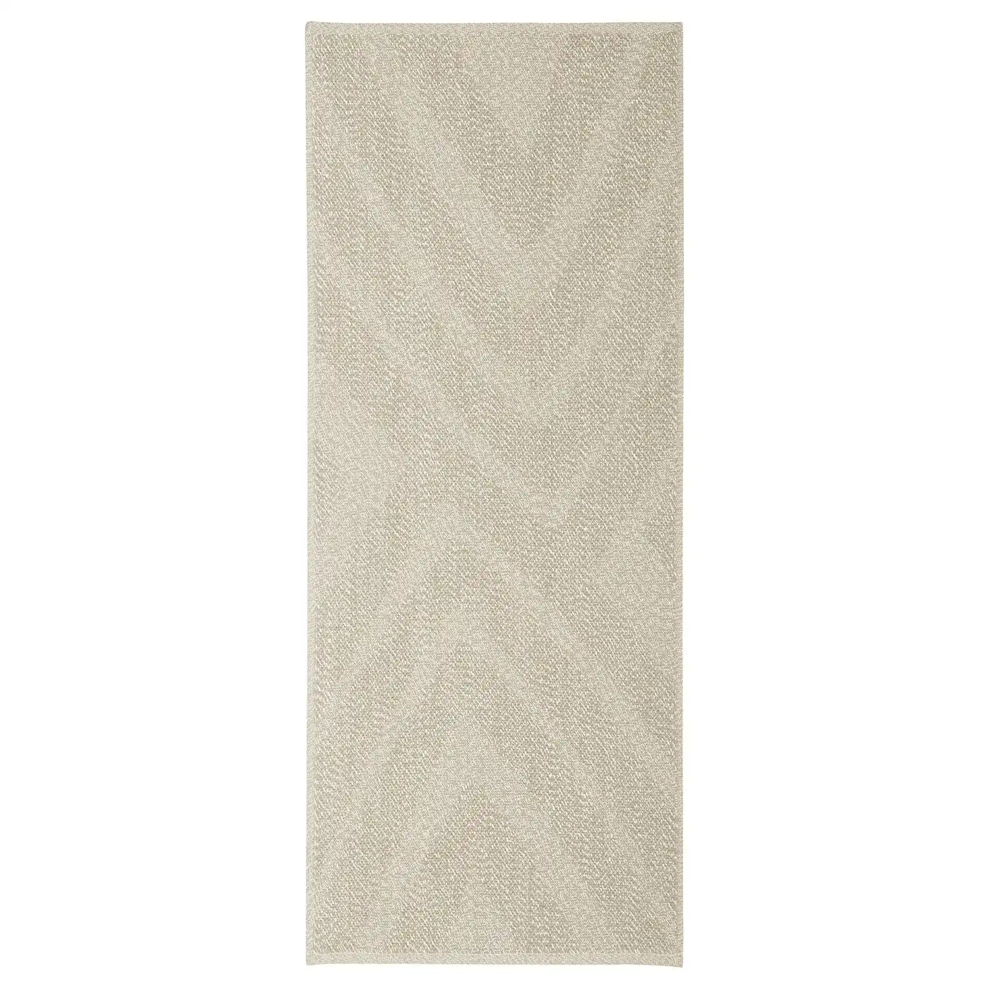 FULLMAKT Rug flatwoven, in/outdoor - beige/mélange 80x200 cm