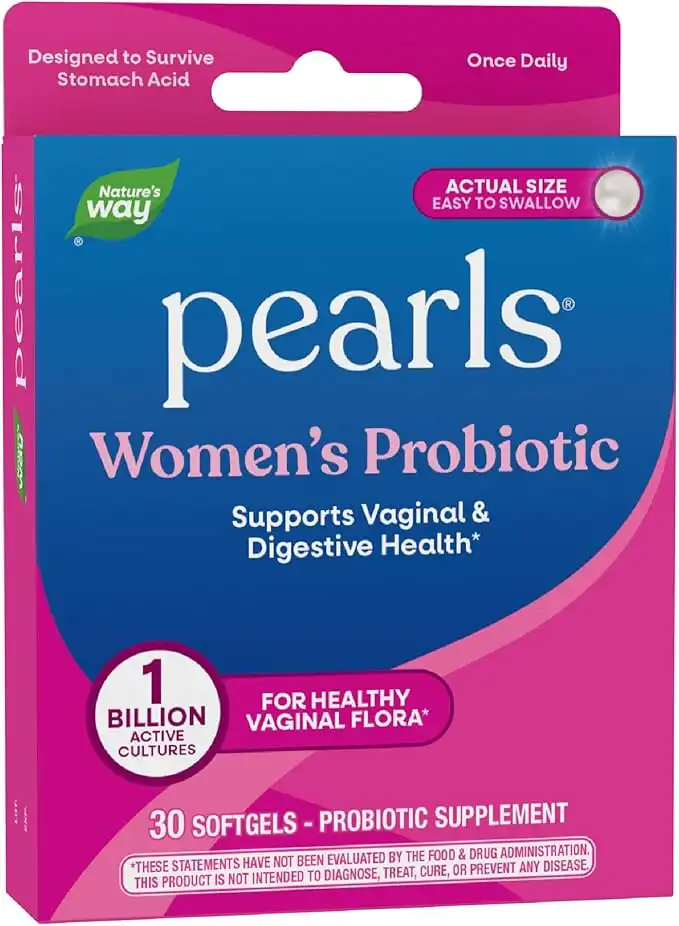 Nature's Way Probiotic Pearls Women's, 1 Billion Live Cultures, 30 Softgels