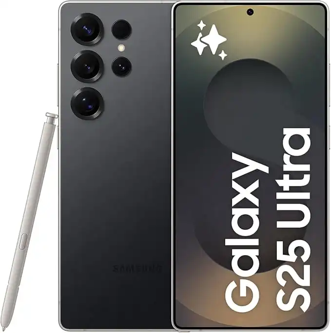 Samsung Galaxy S25 Ultra AI Phone, 1TB Storage, 12GB RAM, Titanium Black, Android Smartphone, 200MP Camera, S Pen, Long Battery Life (UAE Type Approved)