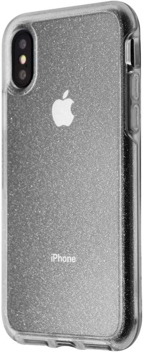 Otterbox Symmetry Clear Series Case For Iphone XS & X - Retail Packaging Stardust (Silver Flake/Clear)
