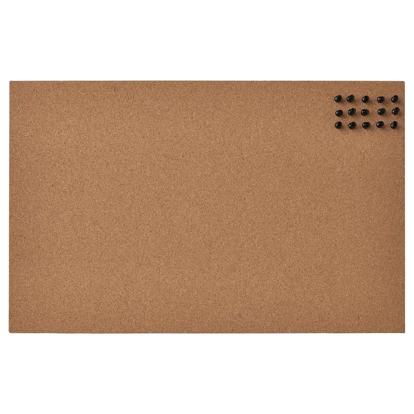 FLÖNSA Memo board with pins - cork 52x33 cm