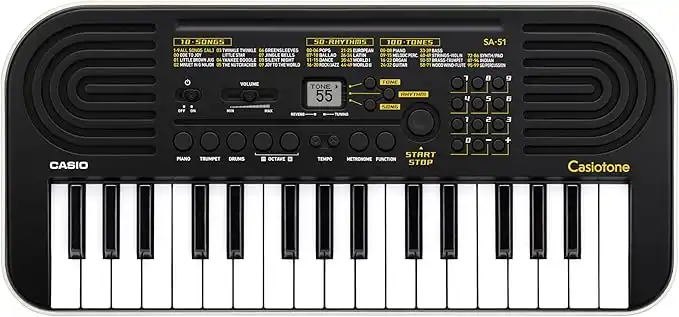 Casio SA-51 32 Mini-Keys Keyboard in Black and Grey