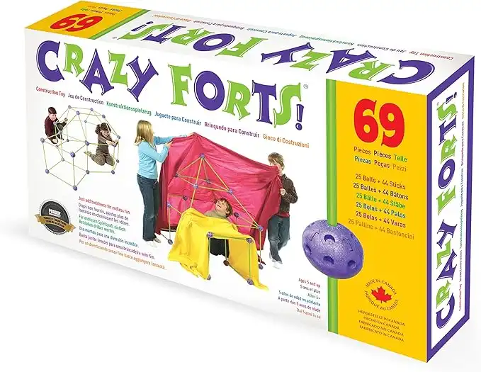 Crazy Forts, Purple, 69 Pieces