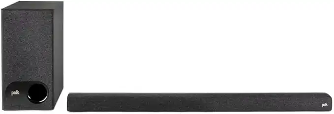 Polk Audio Signa S3 Ultra-Slim TV Sound Bar and Wireless Subwoofer with Built-in Chromecast | Compatible with 8K, 4K & HD TVs | Wi-Fi, Bluetooth | Works with Google Assistant