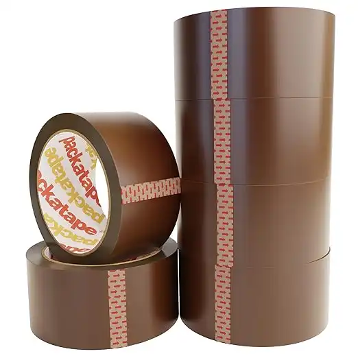 Packatape General Purpose Packing Parcel Tape 6 Rolls Brown 48mm x 66m Packaging Tape