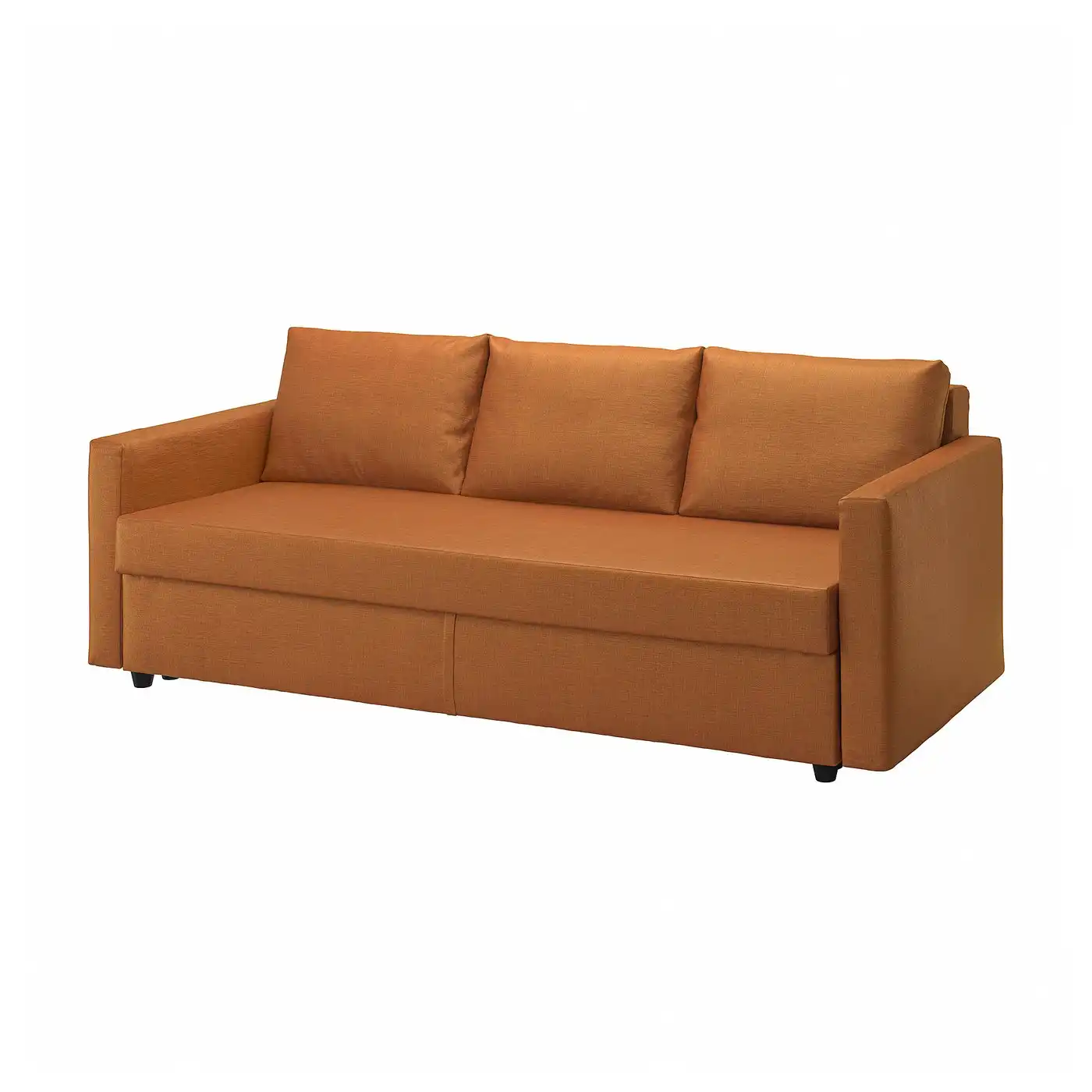 FRIHETEN 3-seat sofa-bed - Faringe brown-orange