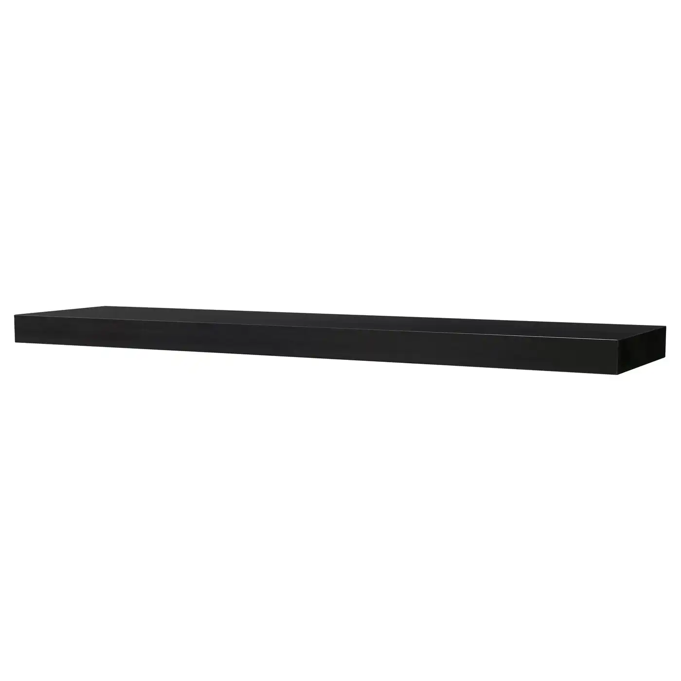 LACK Wall shelf - black-brown 190x26 cm