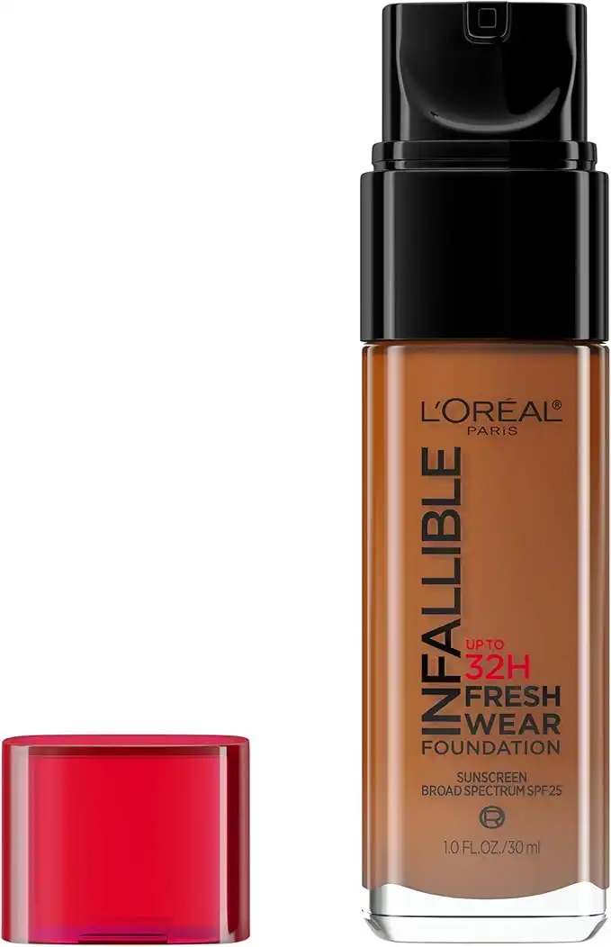 L'Oreal Paris Makeup Infallible Up to 32 Hour Fresh Wear Lightweight Foundation, 515 Copper, 1 Fl Oz, Packaging May Vary