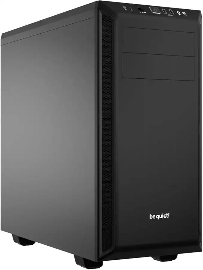 be quiet! Pure Base 600 ATX Midi Tower PC Case| 2 Pre-Installed Silent Wings Fans | Black | BG021