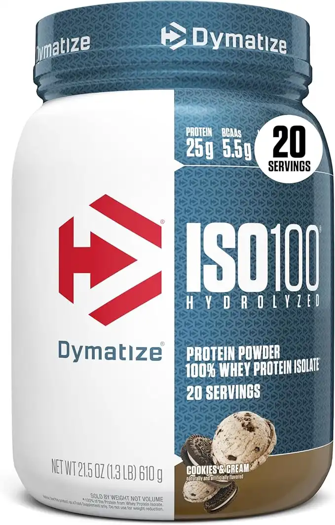 Dymatize ISO 100 20 Serving Cookies And Cream 620 Gm