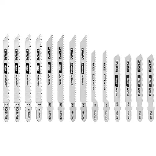 Dewalt Jigsaw Blades Set With Case, T-Shank, 14-Piece (Dw3742C)